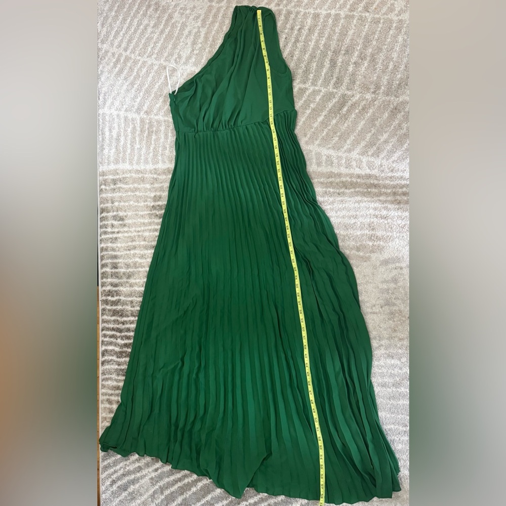 SHEIN One-Shoulder Green Dress